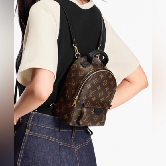 Louis Vuitton Monogram Mini Backpack in Dark Brown with Gold Hardware - Picture 3 of 17